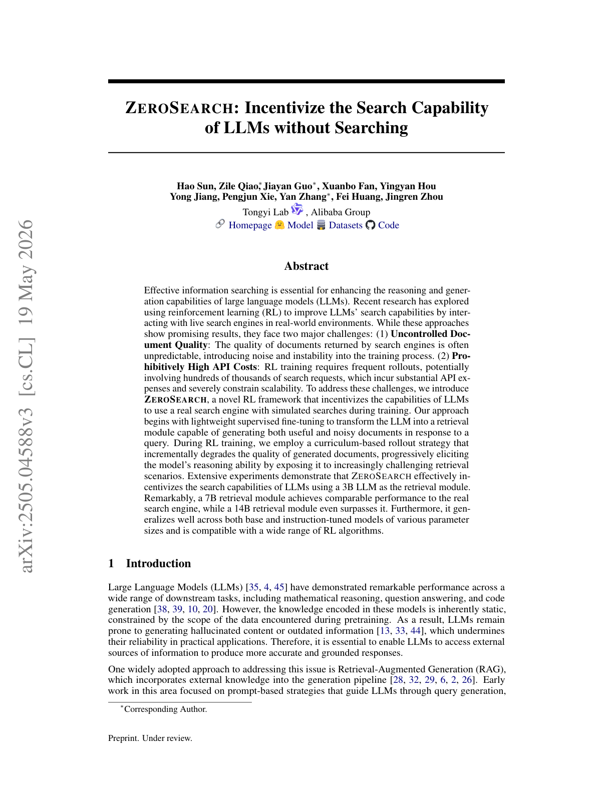 ZeroSearch