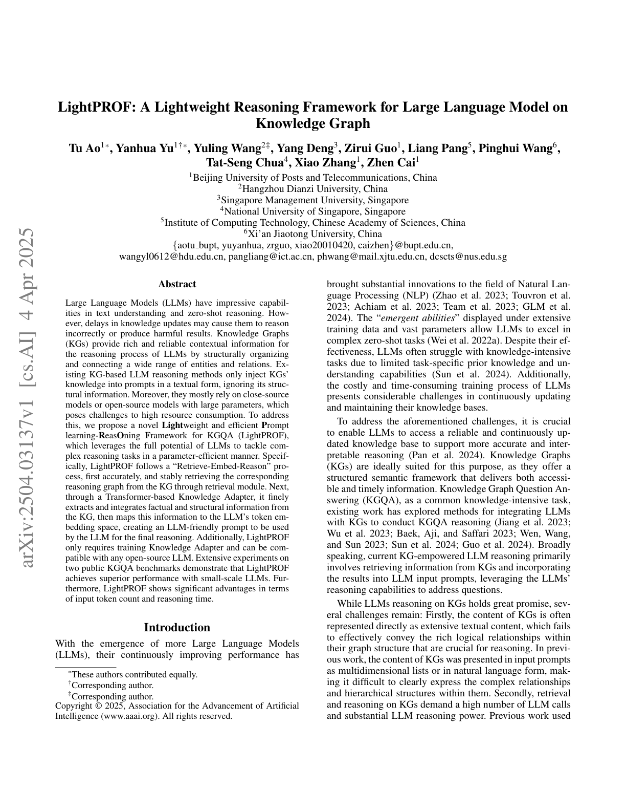 Efficient KG Reasoning for Small LLMs