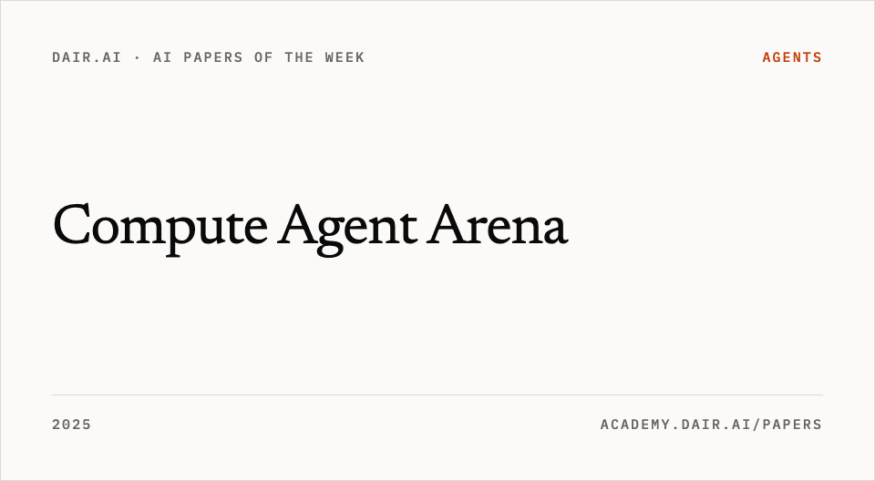 Compute Agent Arena