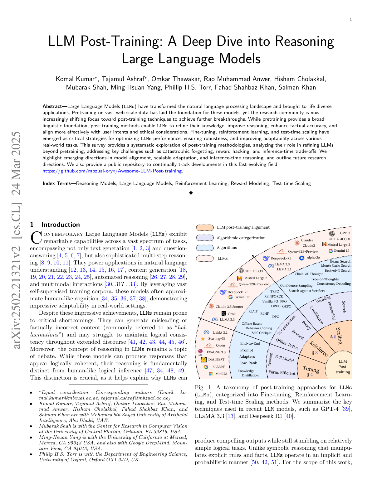 A Deep Dive into Reasoning LLMs