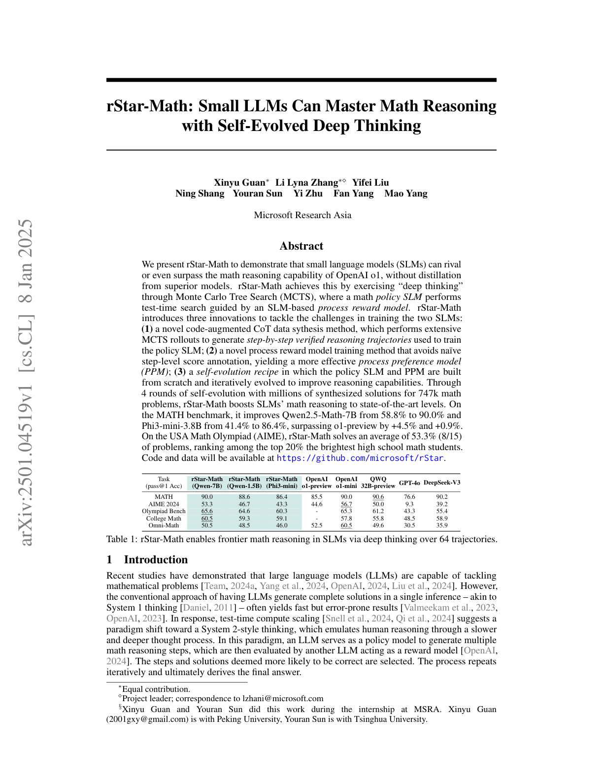 rStar-Math