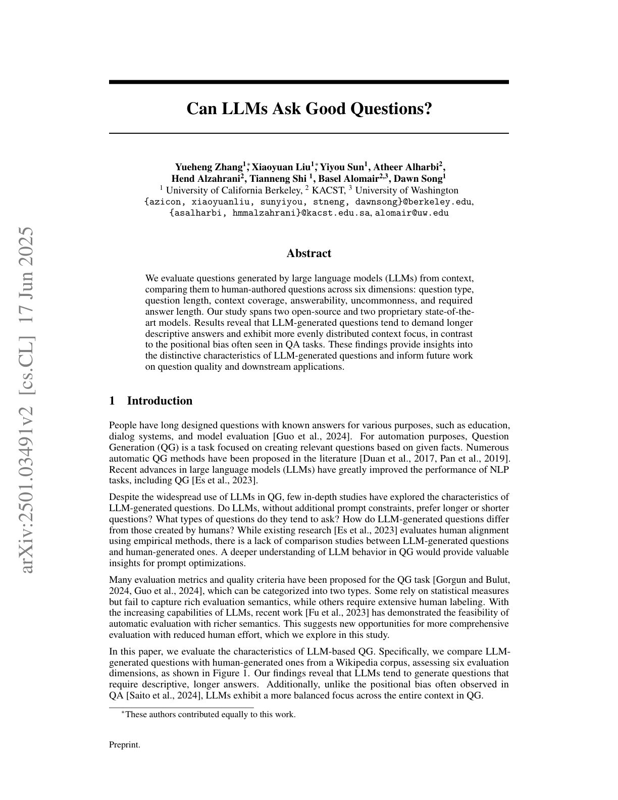 Can LLMs Design Good Questions?