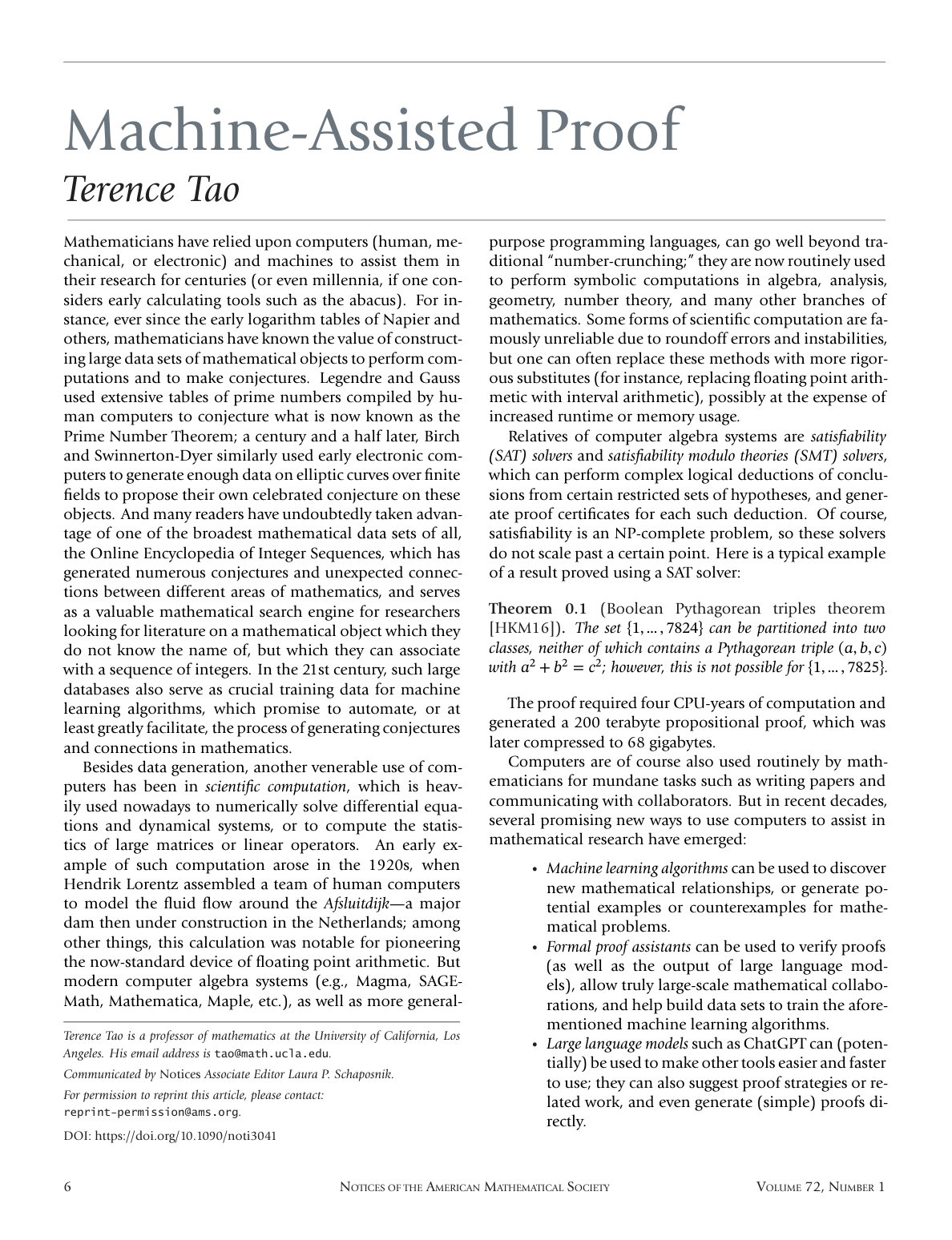 Machine-Assisted Proof