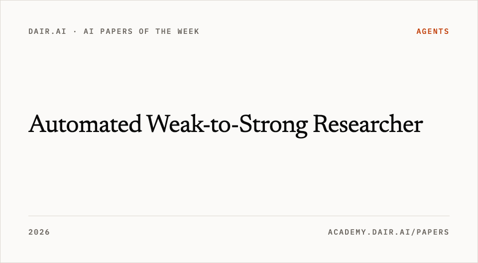 Automated Weak-to-Strong Researcher