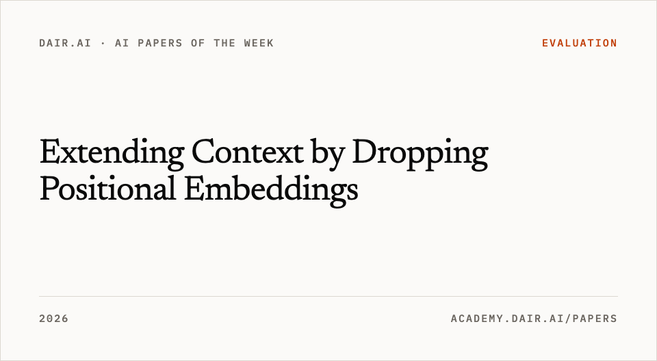 Extending Context by Dropping Positional Embeddings