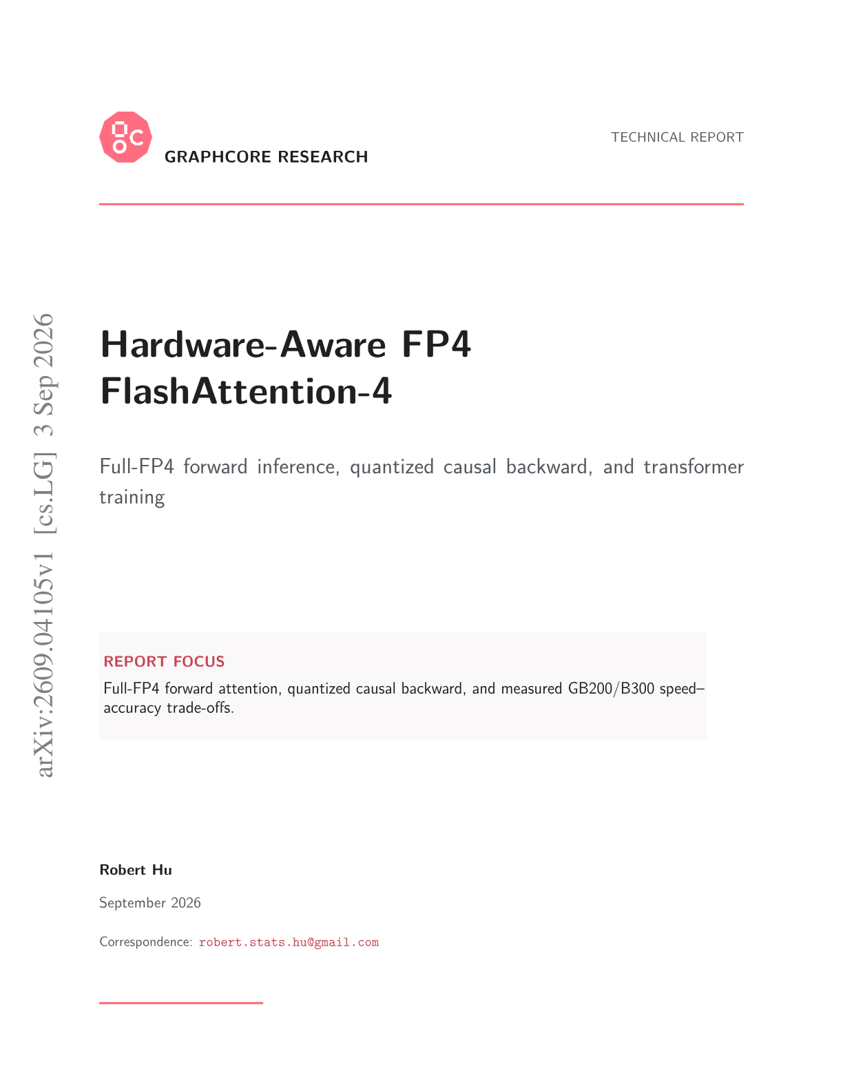 Hardware-Aware FP4 FlashAttention-4