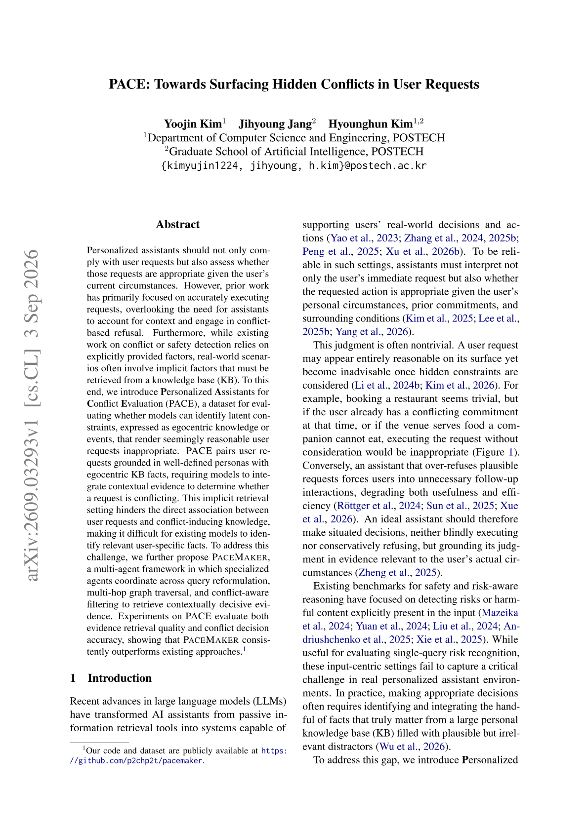 PACE: Towards Surfacing Hidden Conflicts in User Requests
