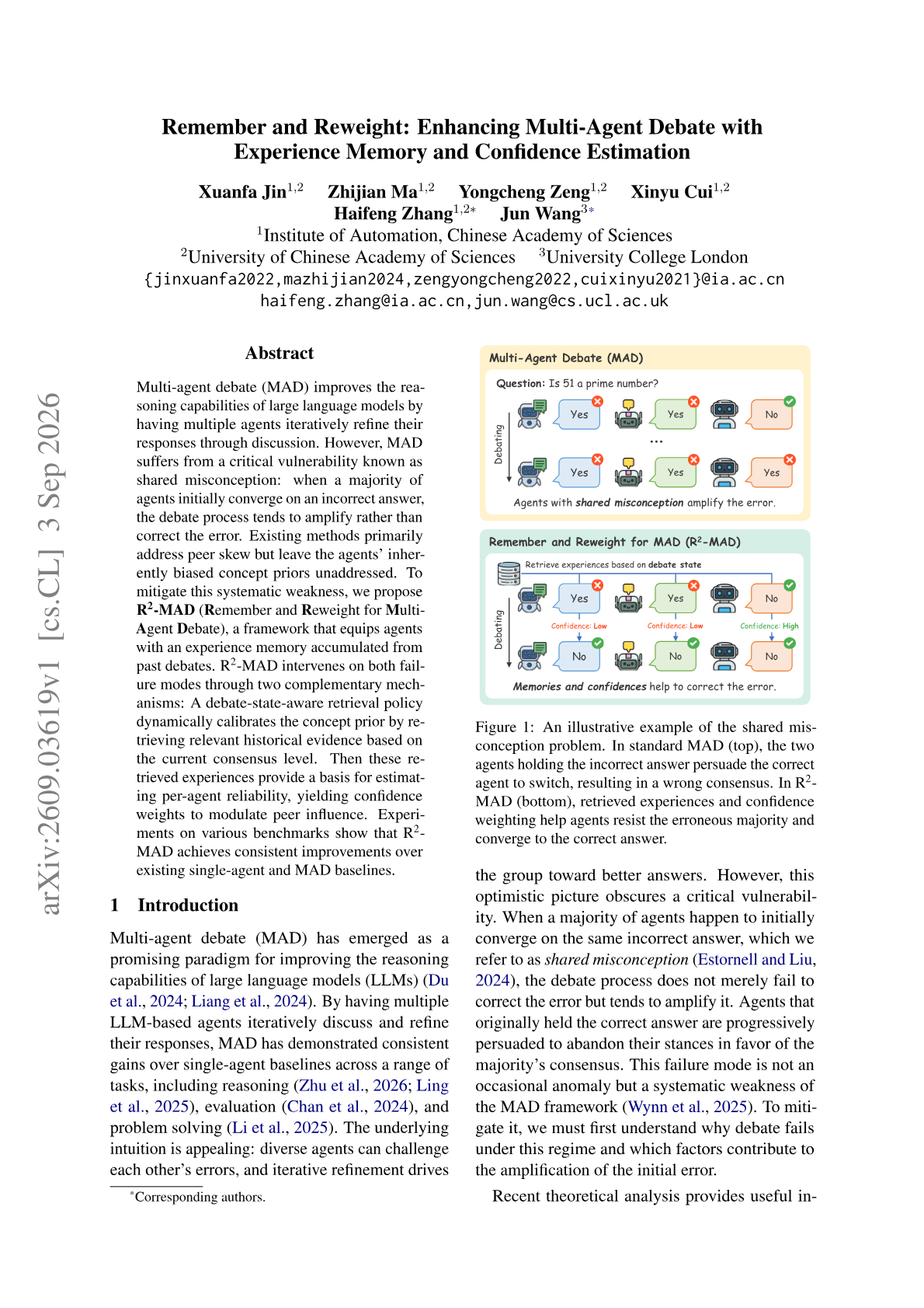 Remember and Reweight: Enhancing Multi-Agent Debate with Experience Memory and Confidence Estimation