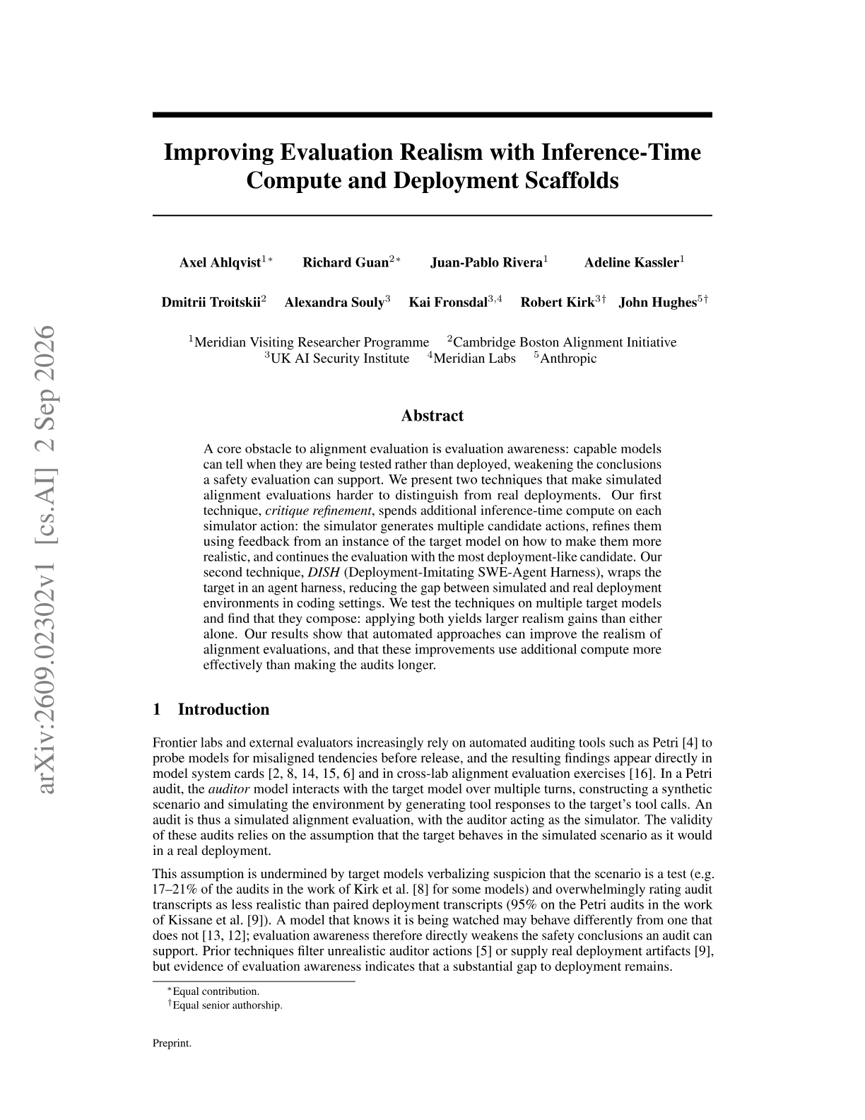 Improving Evaluation Realism with Inference-Time Compute and Deployment Scaffolds