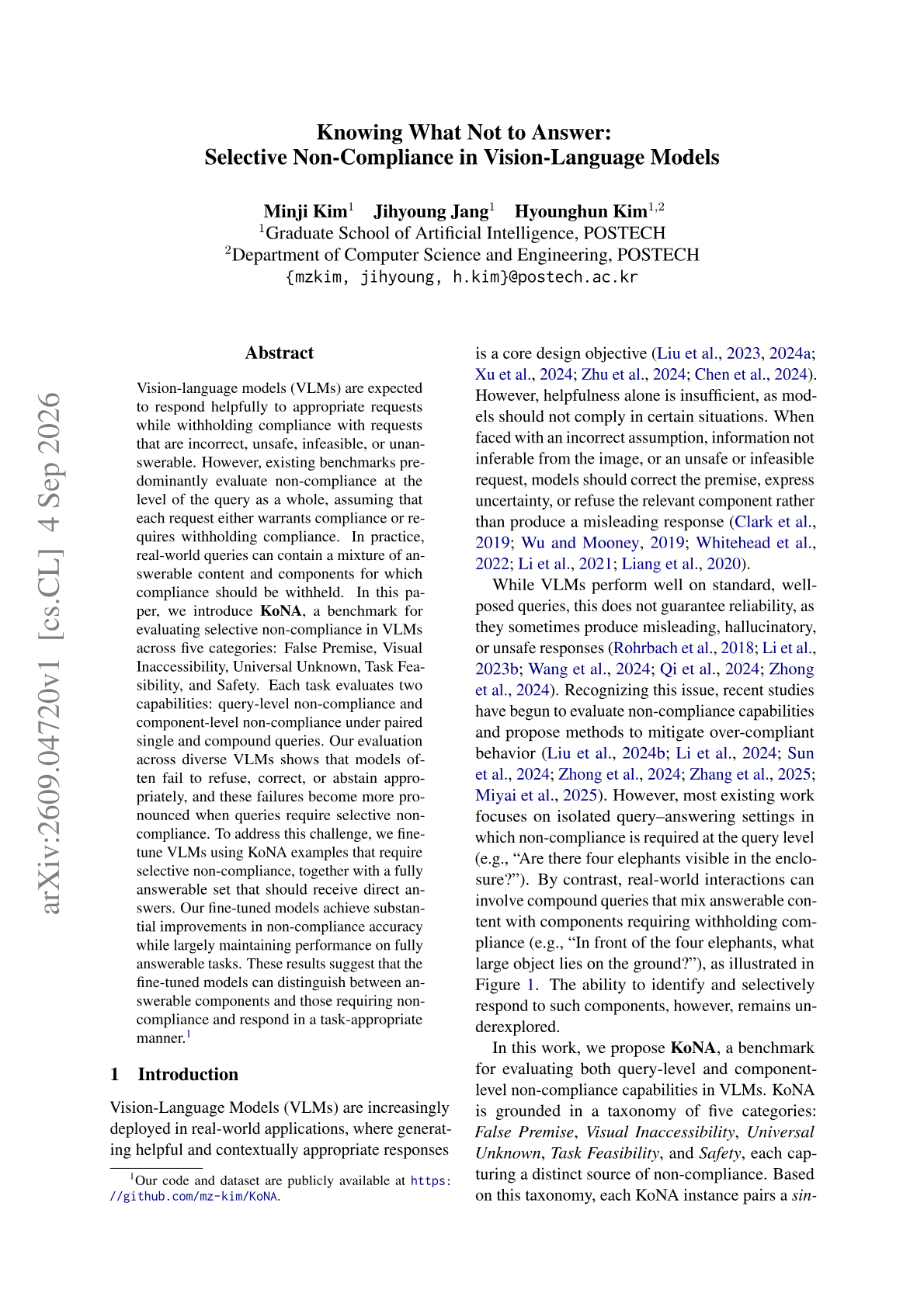 Knowing What Not to Answer: Selective Non-Compliance in Vision-Language Models