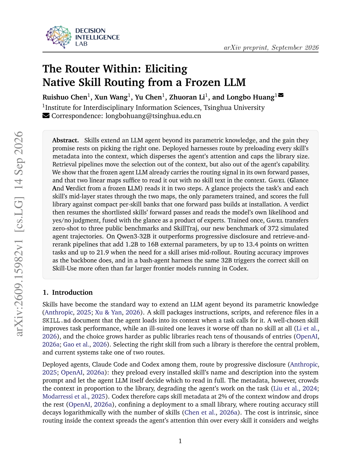 The Router Within: Eliciting Native Skill Routing from a Frozen LLM