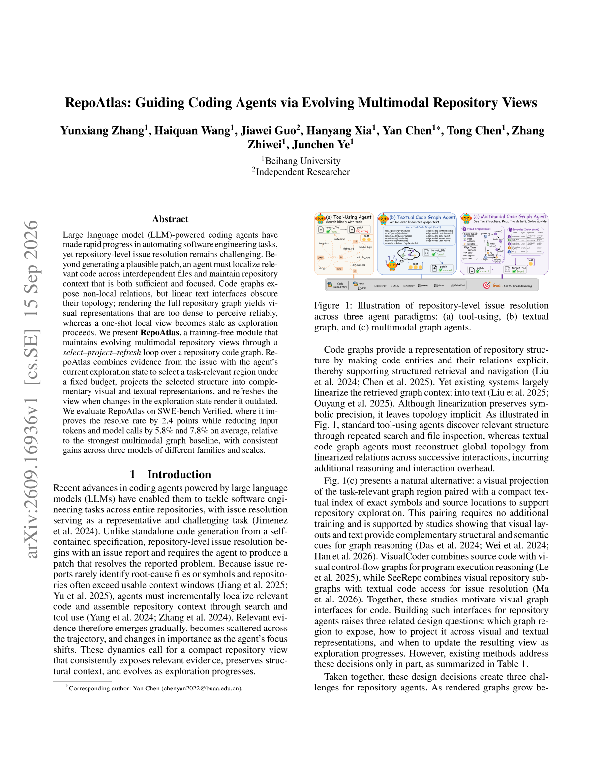 RepoAtlas: Guiding Coding Agents via Evolving Multimodal Repository Views
