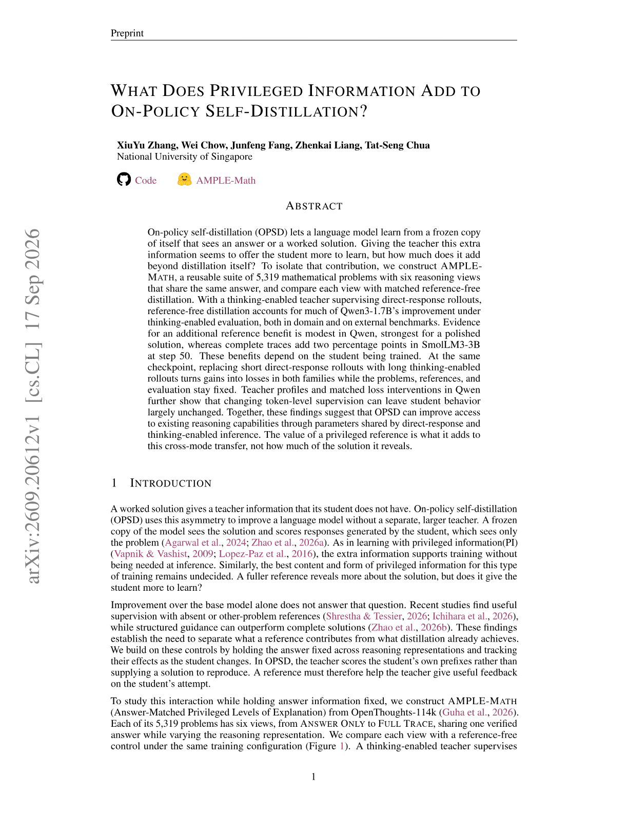 What Does Privileged Information Add to On-Policy Self-Distillation?