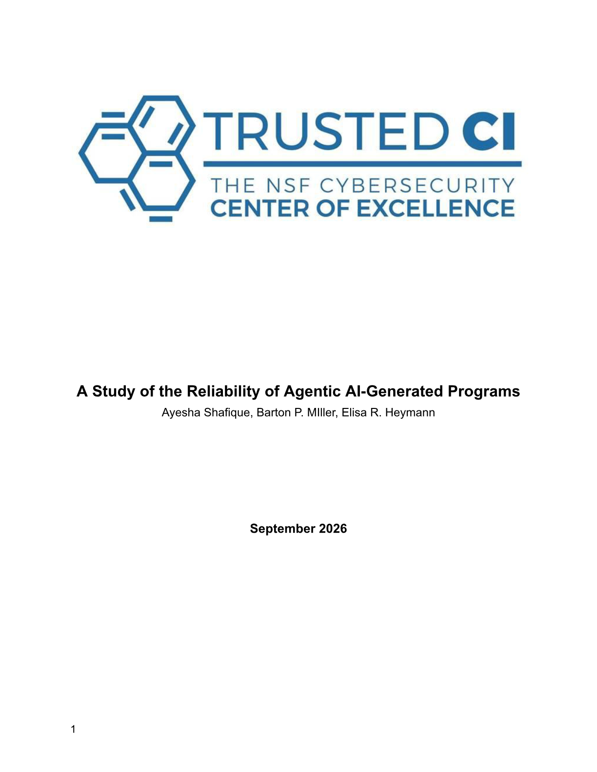 A Study of the Reliability of Agentic AI-Generated Programs