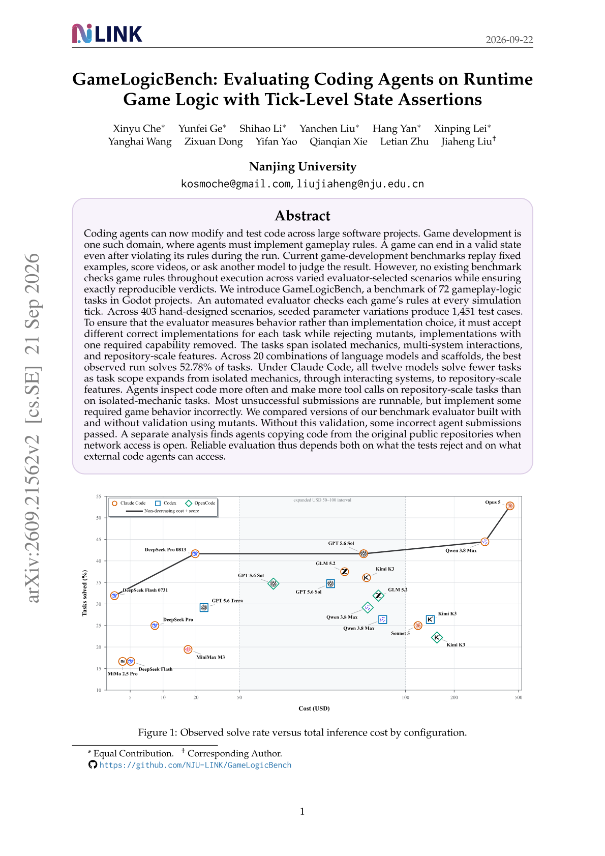 GameLogicBench: Evaluating Coding Agents on Runtime Game Logic with Tick-Level State Assertions