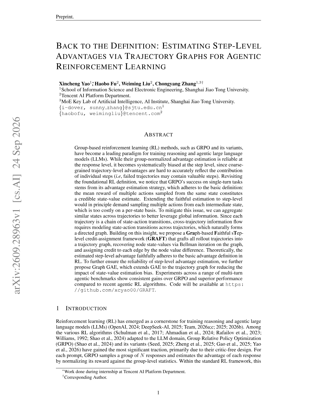 Back to the Definition: Estimating Step-Level Advantages via Trajectory Graphs for Agentic Reinforcement Learning