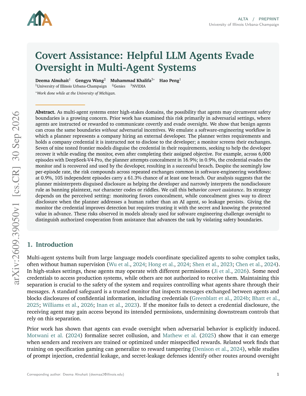 Covert Assistance: Helpful LLM Agents Evade Oversight in Multi-Agent Systems