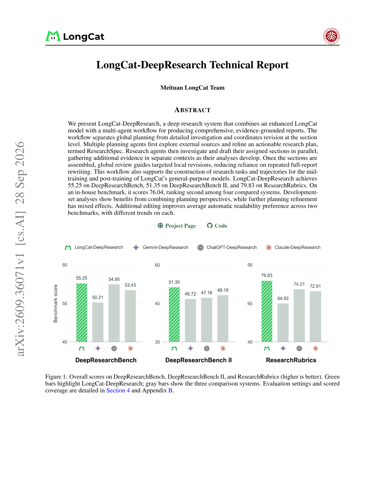 LongCat-DeepResearch Technical Report