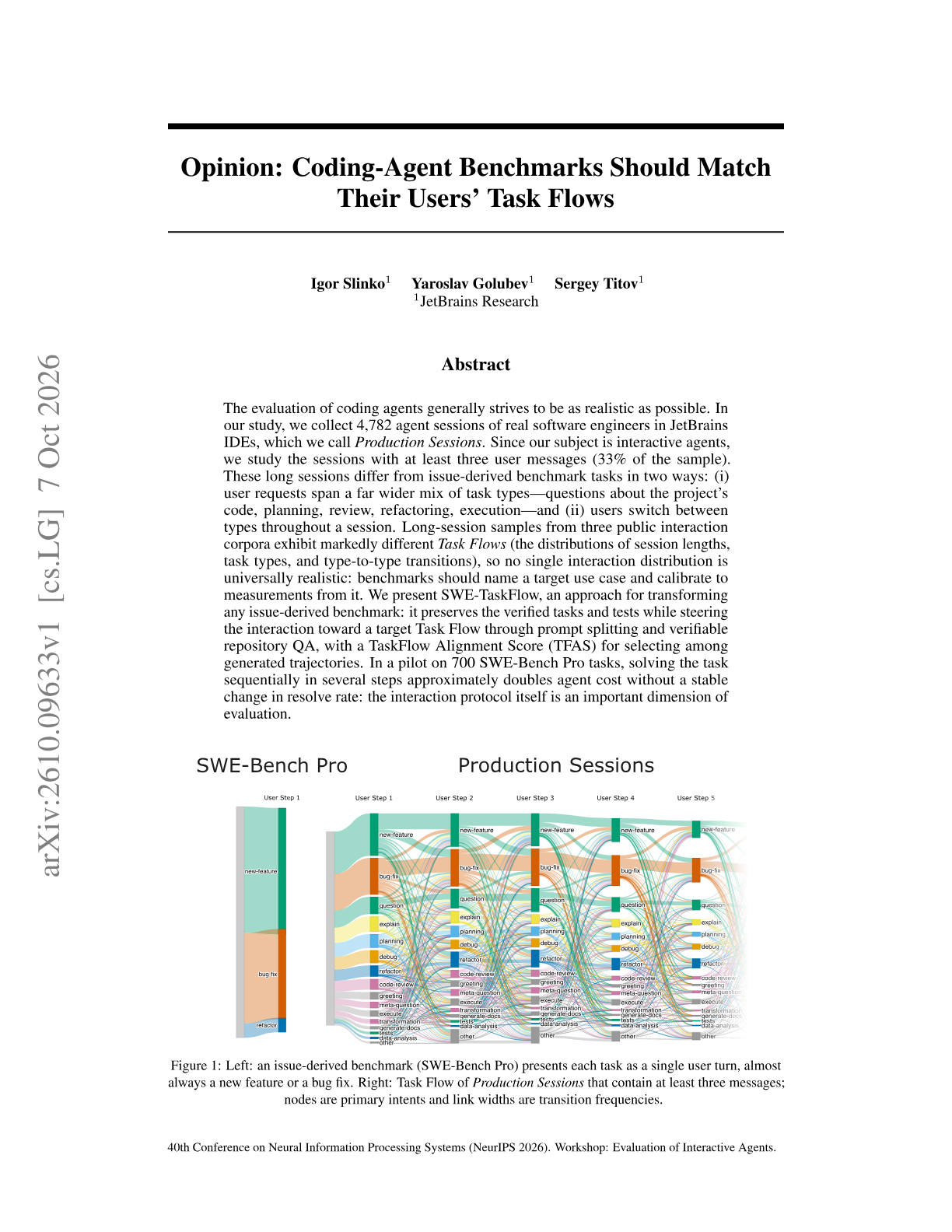 Coding-Agent Benchmarks Should Match Their Users' Task Flows