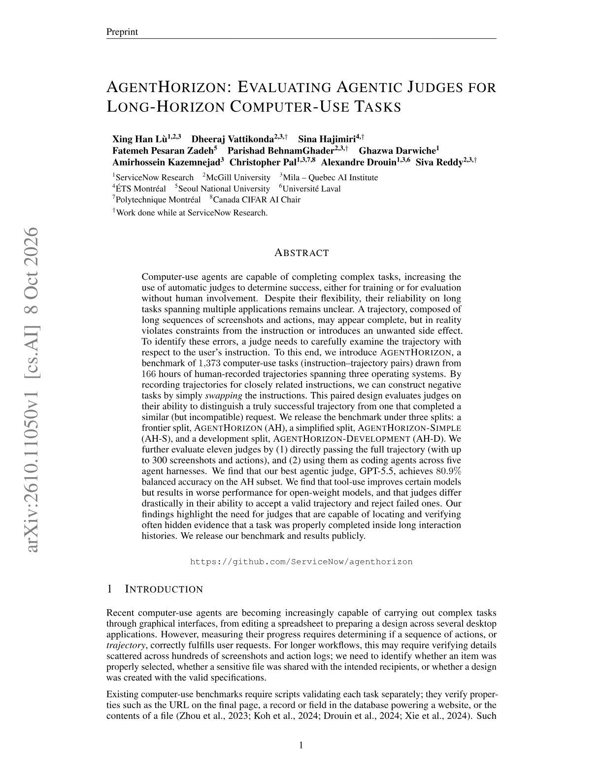 AgentHorizon: Evaluating Agentic Judges for Long-Horizon Computer-Use Tasks