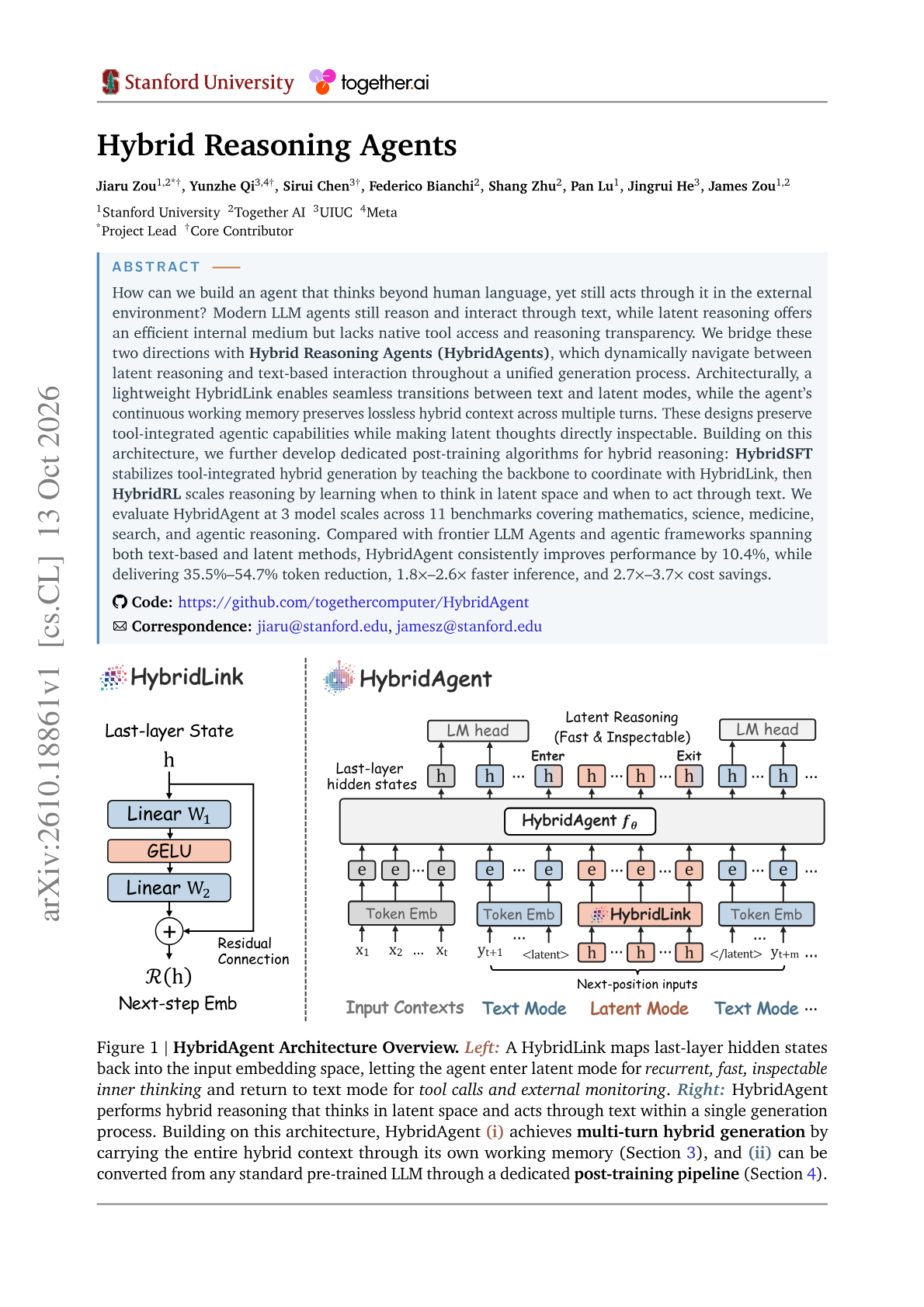 Hybrid Reasoning Agents