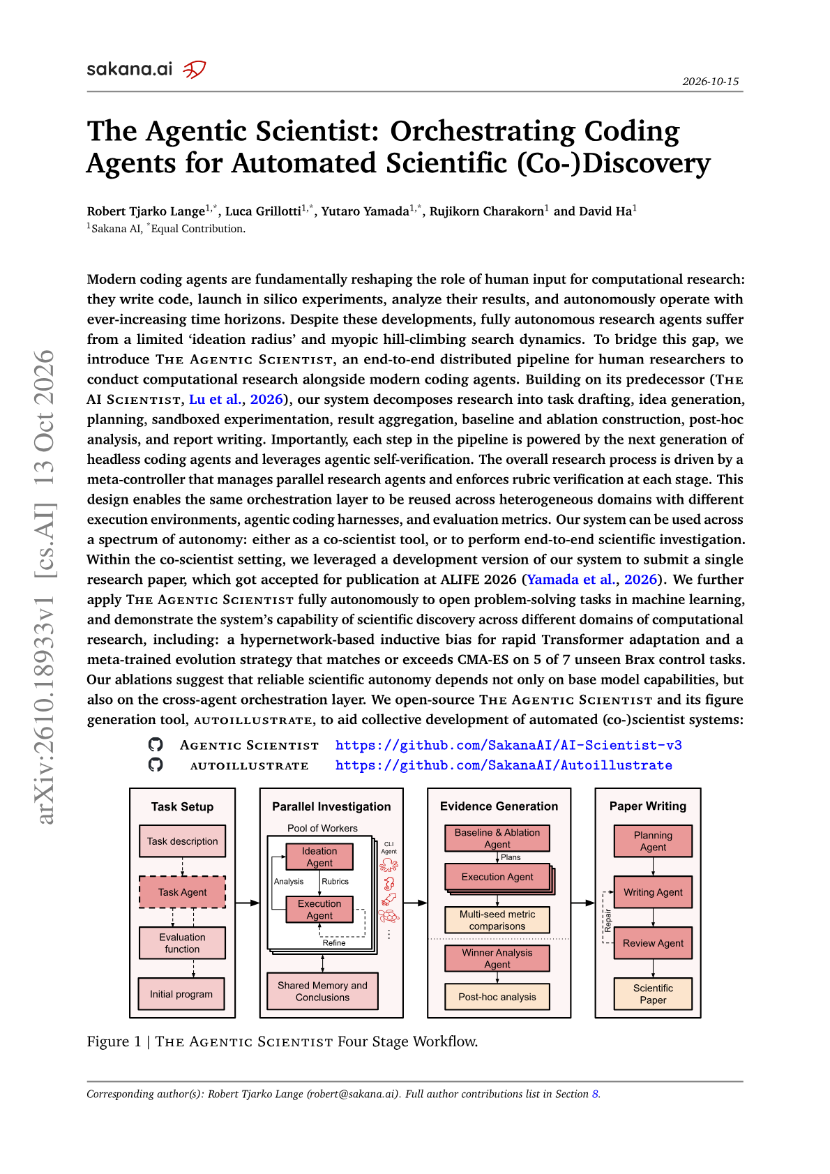 The Agentic Scientist: Orchestrating Coding Agents for Automated Scientific (Co-)Discovery