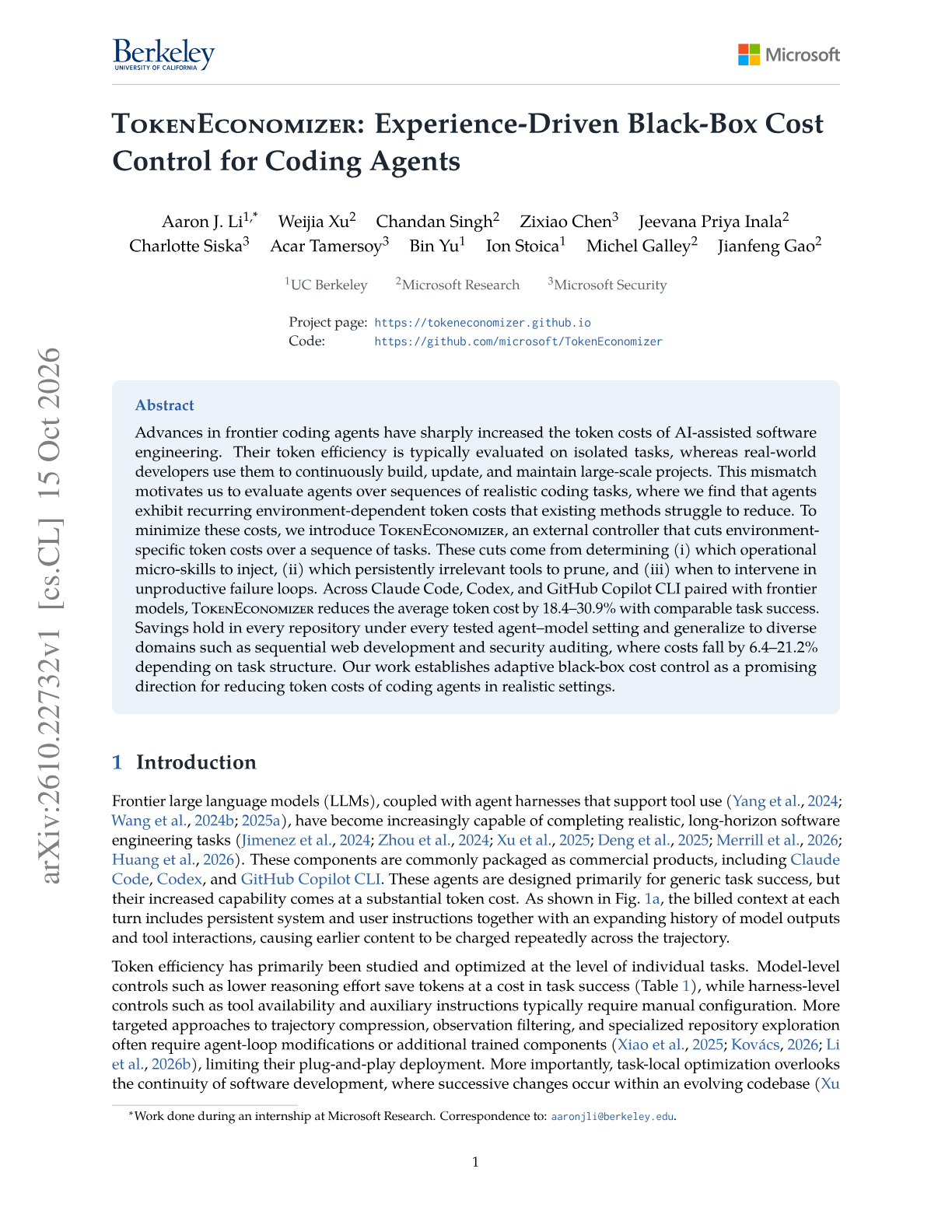 TokenEconomizer: Experience-Driven Black-Box Cost Control for Coding Agents