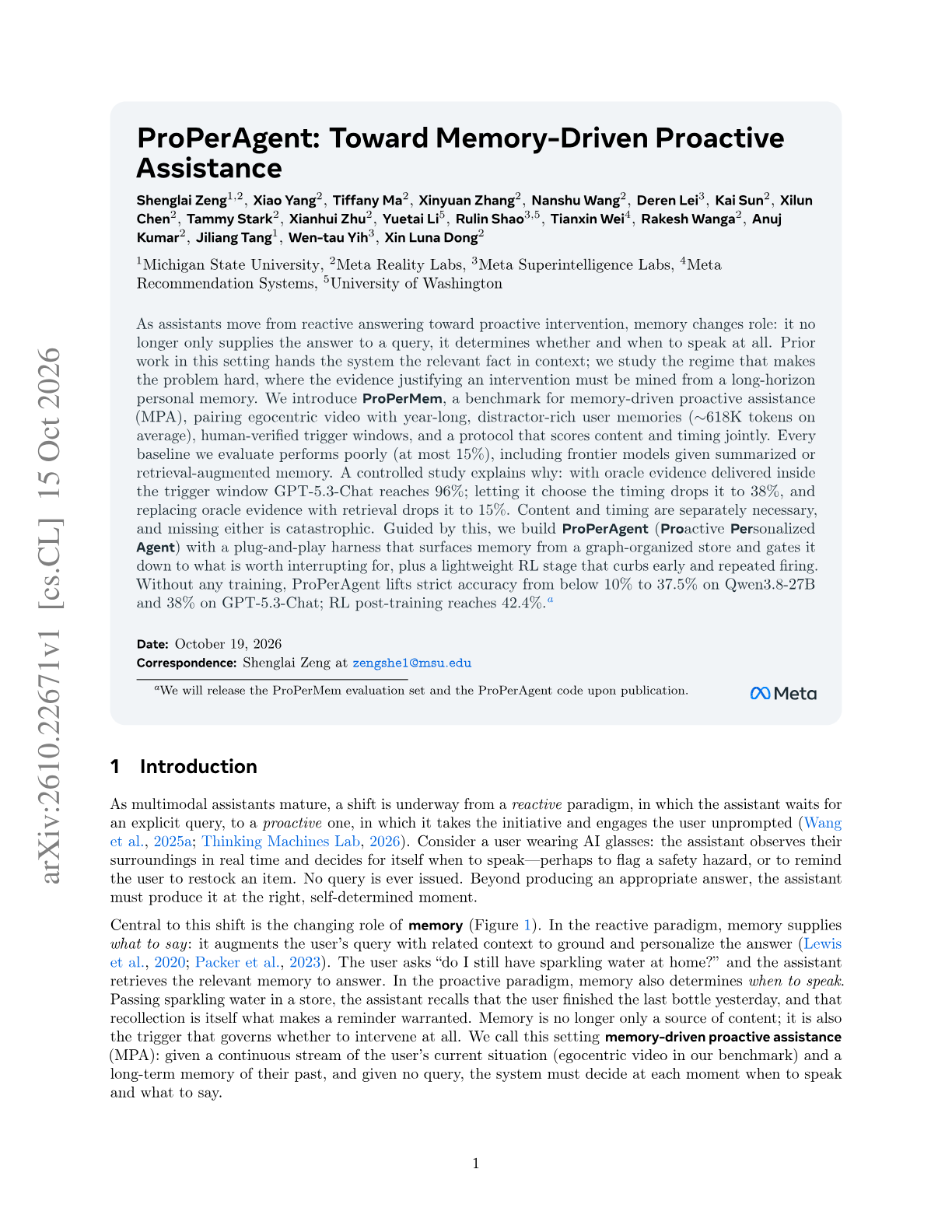 ProPerAgent: Toward Memory-Driven Proactive Assistance
