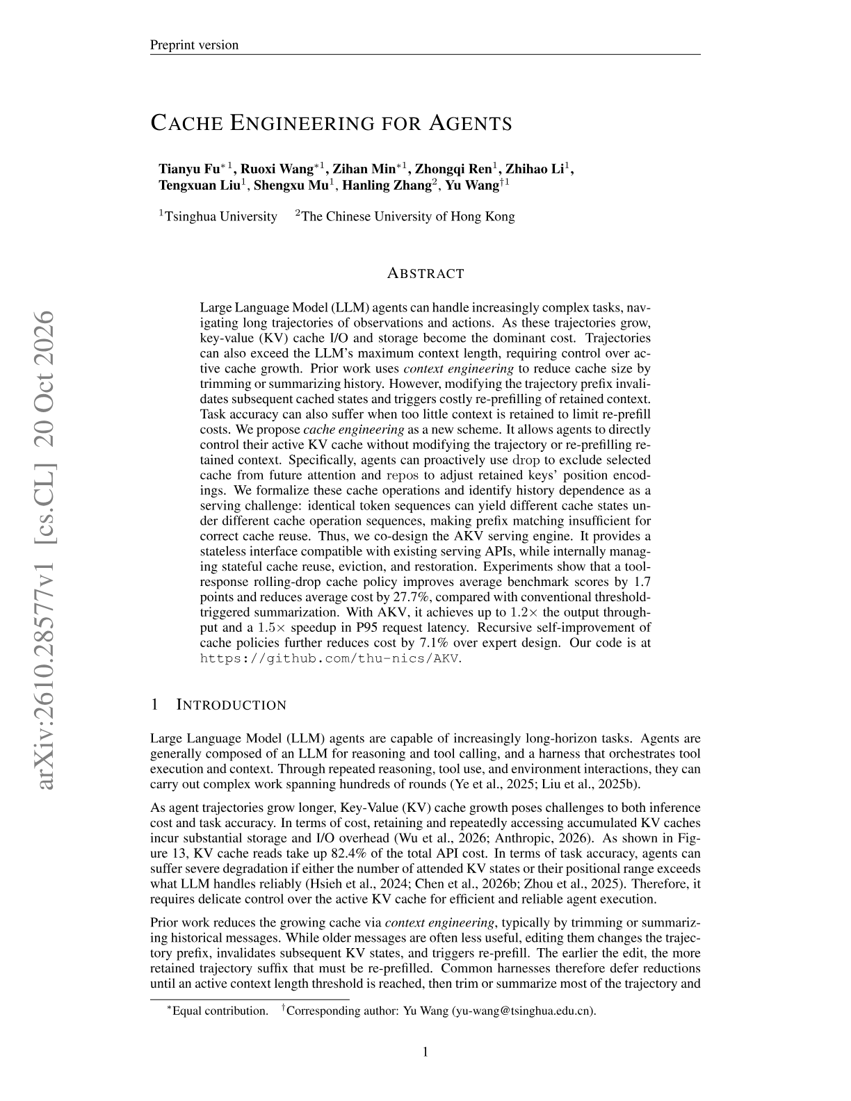 Cache Engineering for Agents